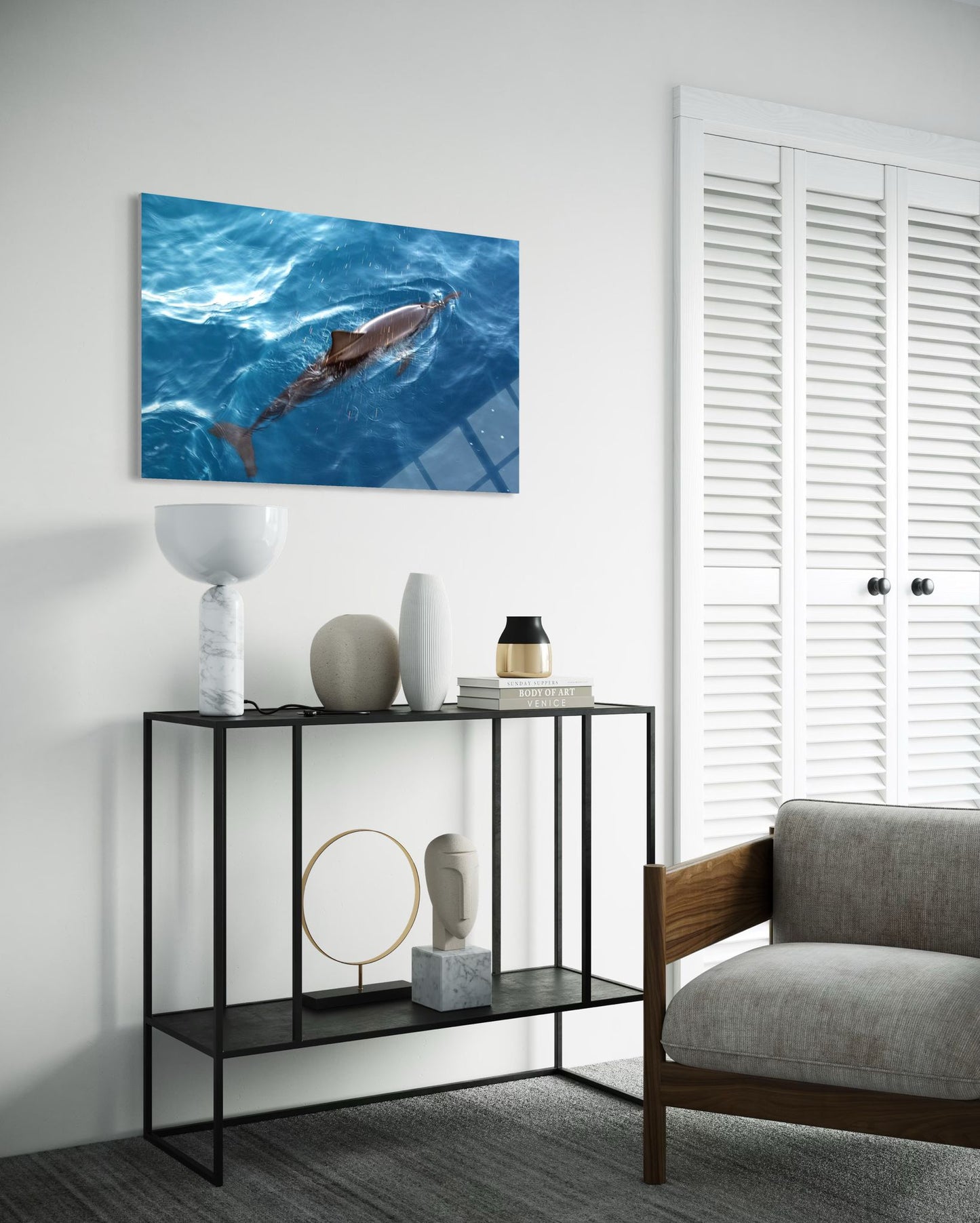 Waterfall Landscape Glass Wall Art – Premium Nature Home Decor