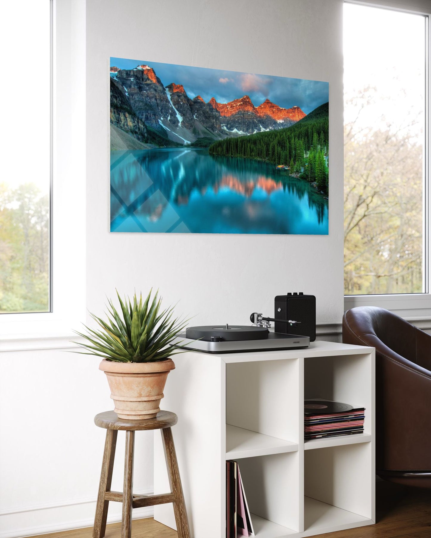 Twilight Landscape Glass Wall Art – Premium Nature Home Decor