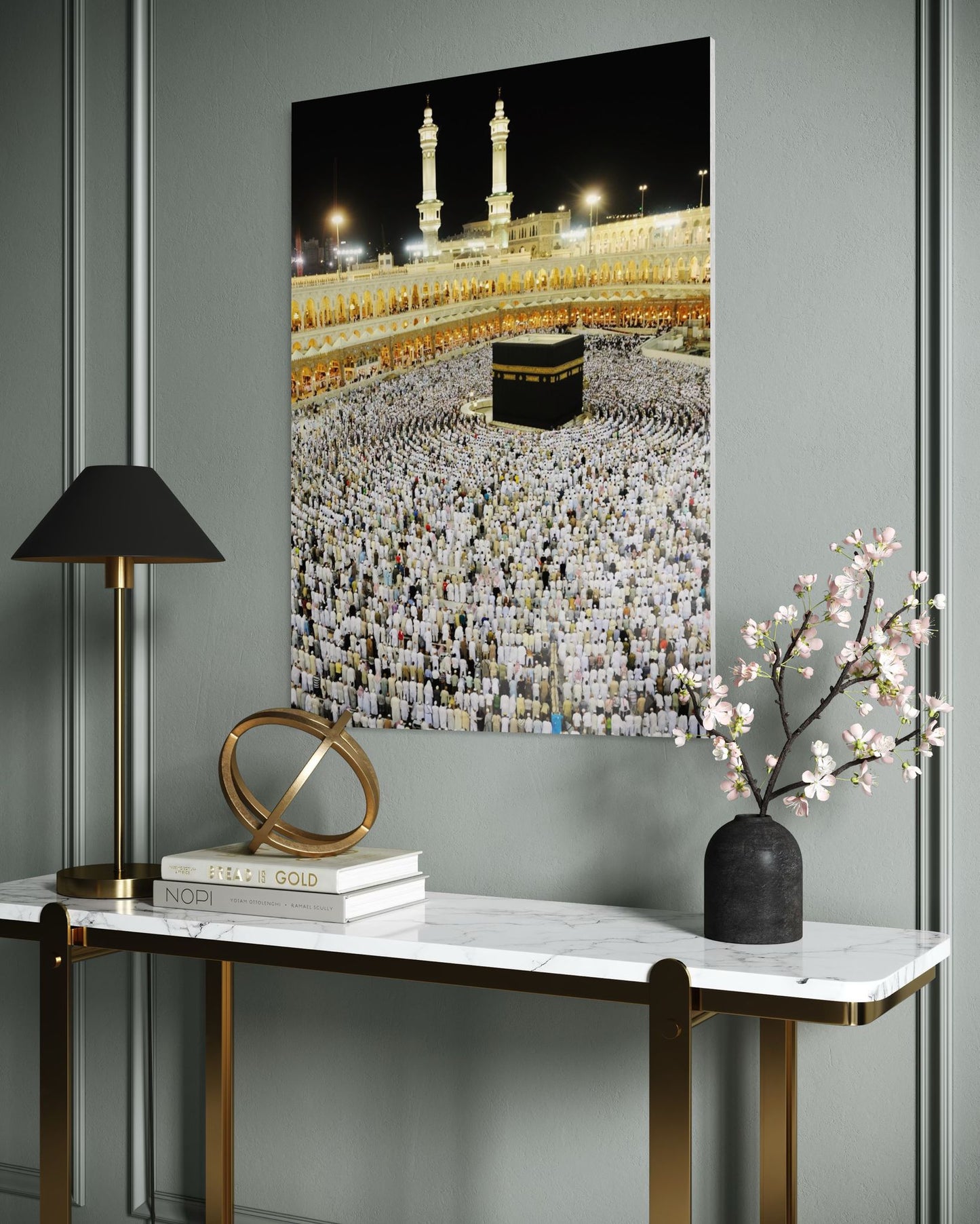 Kaaba Islamic Glass Wall Art – Sacred Mecca Home Decor