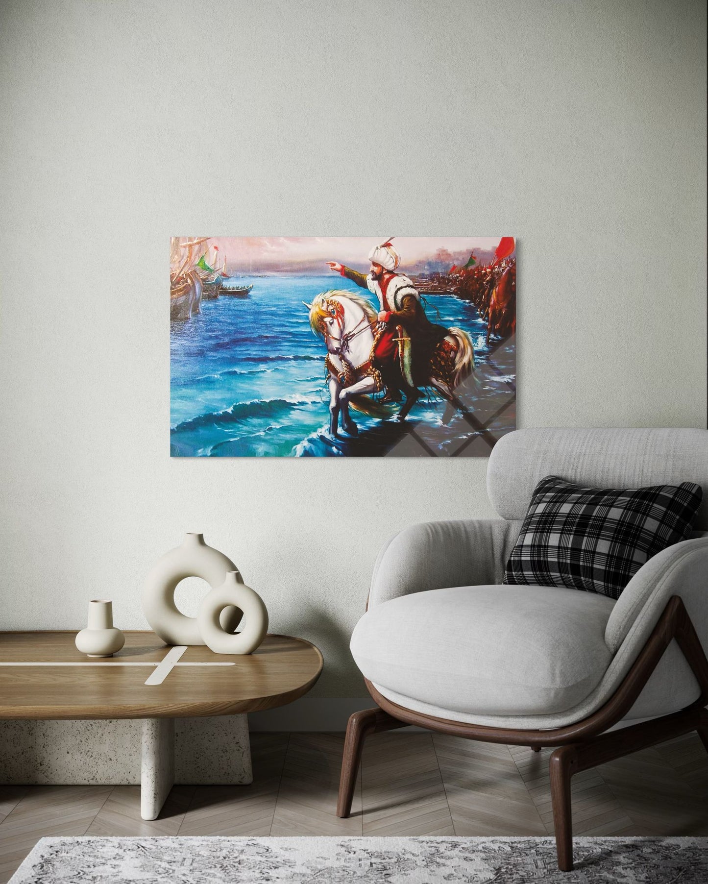 Sultan Mehmed the Conqueror Glass Wall Art – Ottoman Legacy