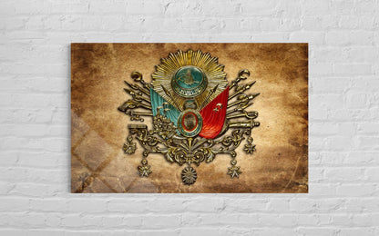 Ottoman Tughra Tempered Glass Wall Art – Turkish Heritage Decor