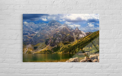 Desert Sunset Landscape Glass Wall Art – Premium Nature Home Decor
