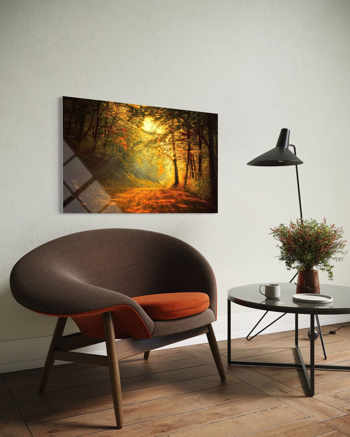 Northern Lights Landscape Glass Wall Art – Premium Nature Home Decor