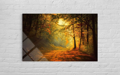 Northern Lights Landscape Glass Wall Art – Premium Nature Home Decor