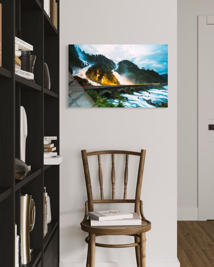 Forest Path Landscape Glass Wall Art – Premium Nature Home Decor