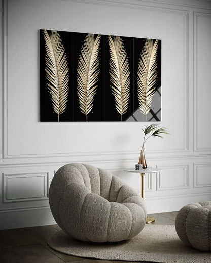 Modern Abstract Glass Wall Art II – Contemporary Gallery Decor