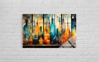 Modern Abstract Glass Wall Art I – Contemporary Gallery Decor