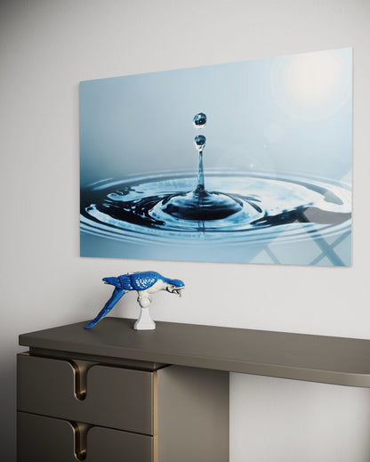 Tropical Paradise Landscape Glass Wall Art – Premium Nature Home Decor