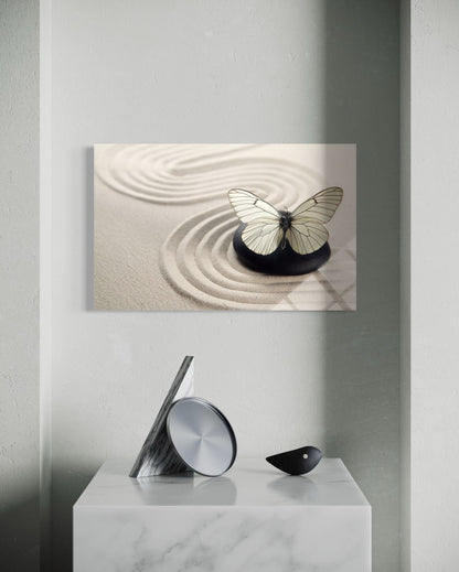 Butterfly Glass Wall Art – Delicate Nature Home Decor