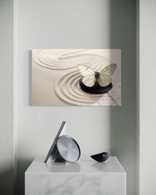 Butterfly Glass Wall Art – Delicate Nature Home Decor