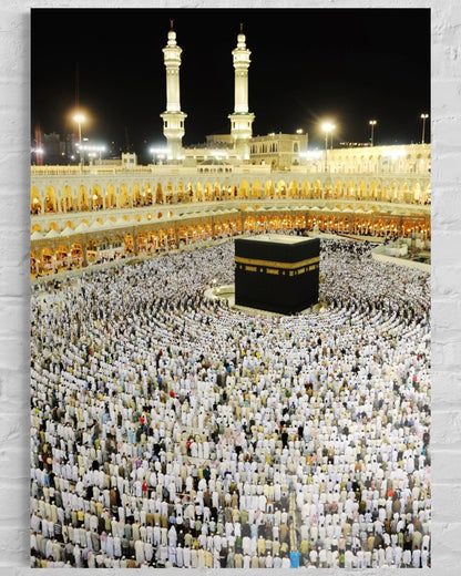 Kaaba Islamic Glass Wall Art – Sacred Mecca Home Decor