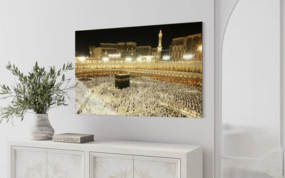 Mecca Grand Mosque Glass Wall Art – Masjid al-Haram Decor