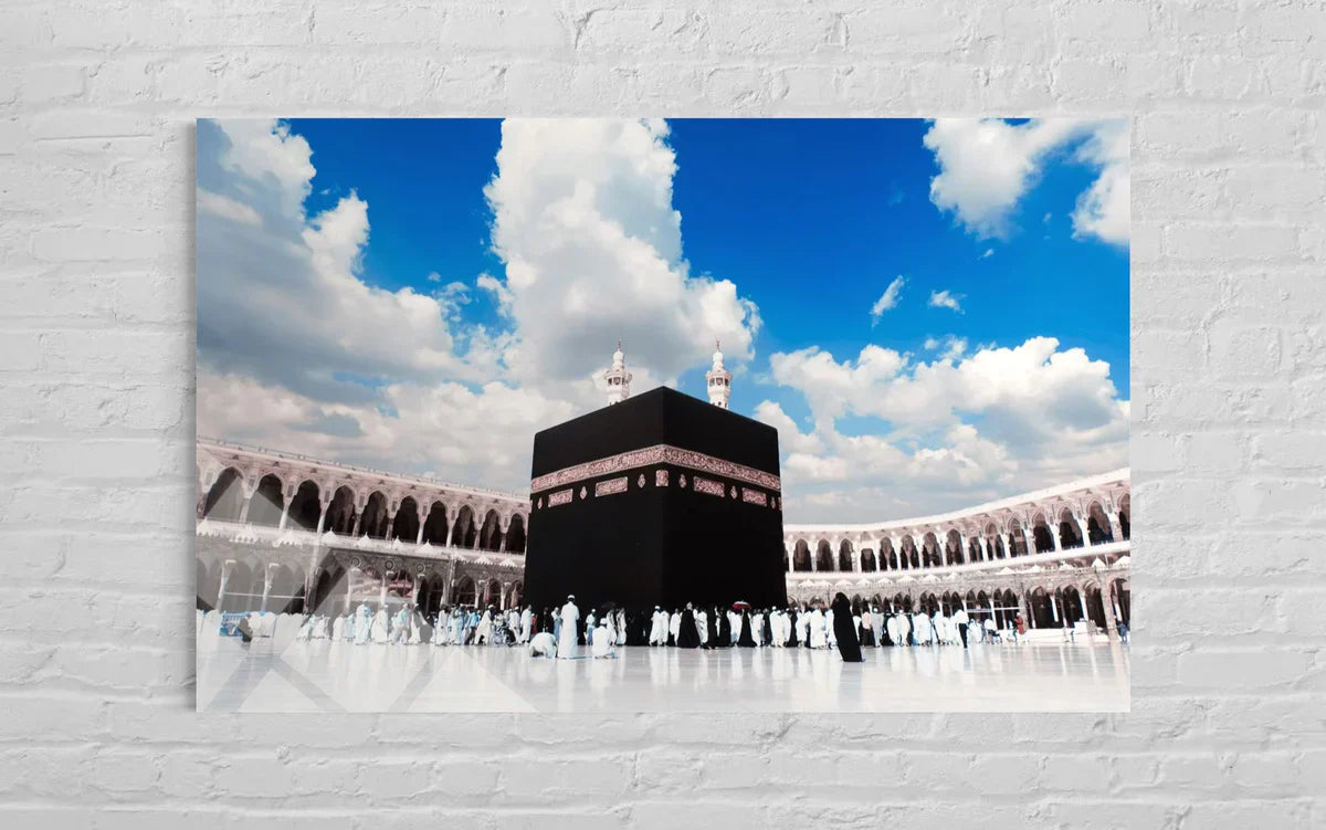 Mecca Kaaba Masjid al-Haram Glass Wall Art – Sacred Islamic
