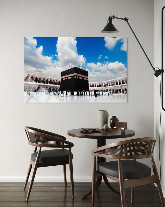 Mecca Kaaba Masjid al-Haram Glass Wall Art – Sacred Islamic