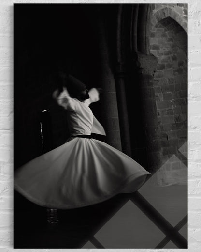 Mevlevi Sema Ceremony Glass Wall Art – Sufi Whirling Decor