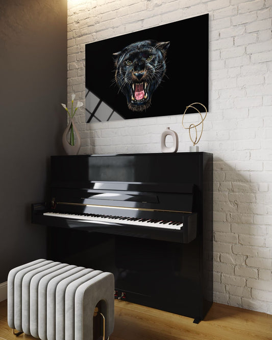 Puma Glass Wall Art – Wild Cat Premium Wildlife Home Decor