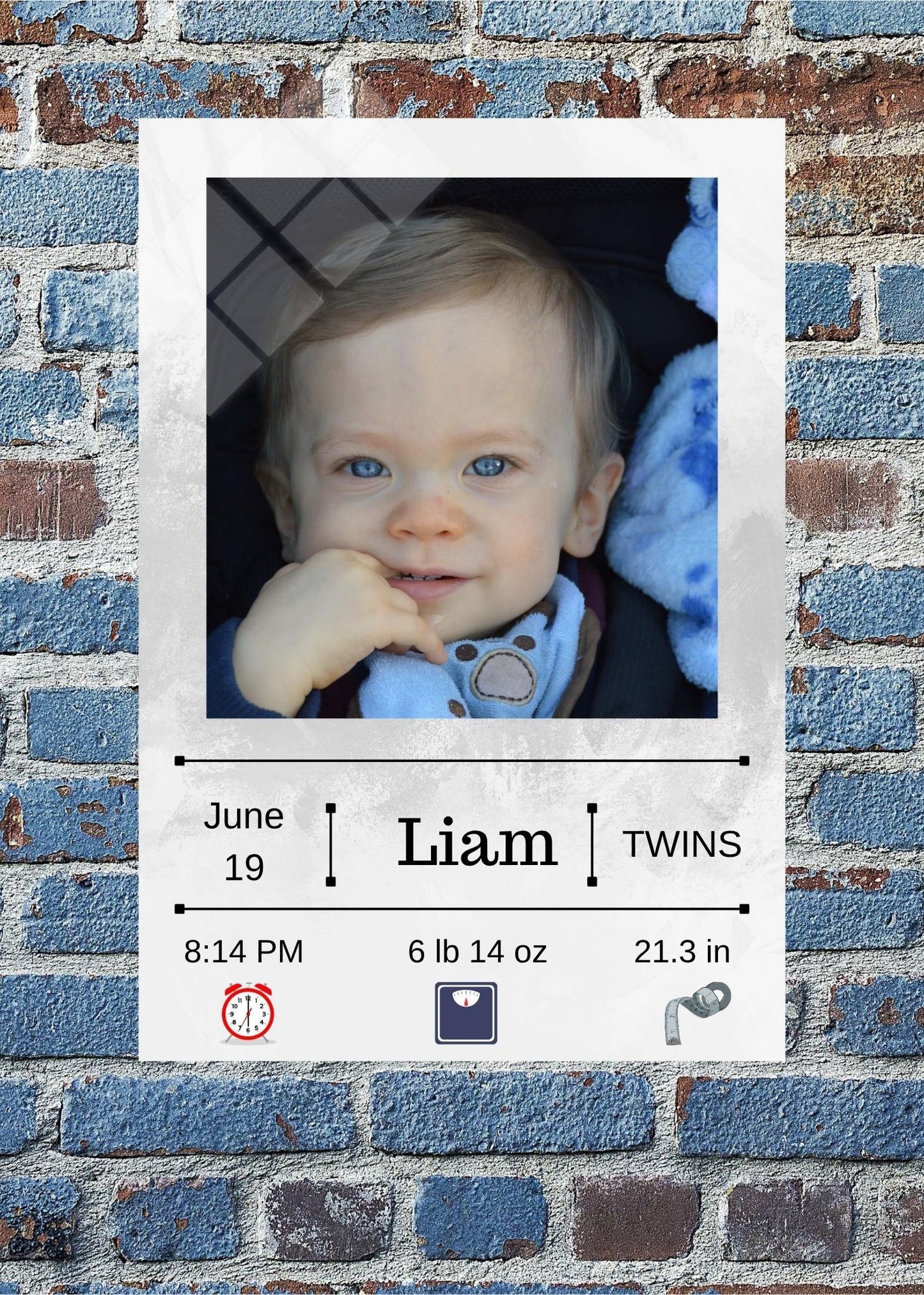 Baby's First Year Custom Glass Art – Milestone Photo Gift