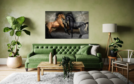 Premium Wildlife Glass Wall Art – Nature Animals Home Decor