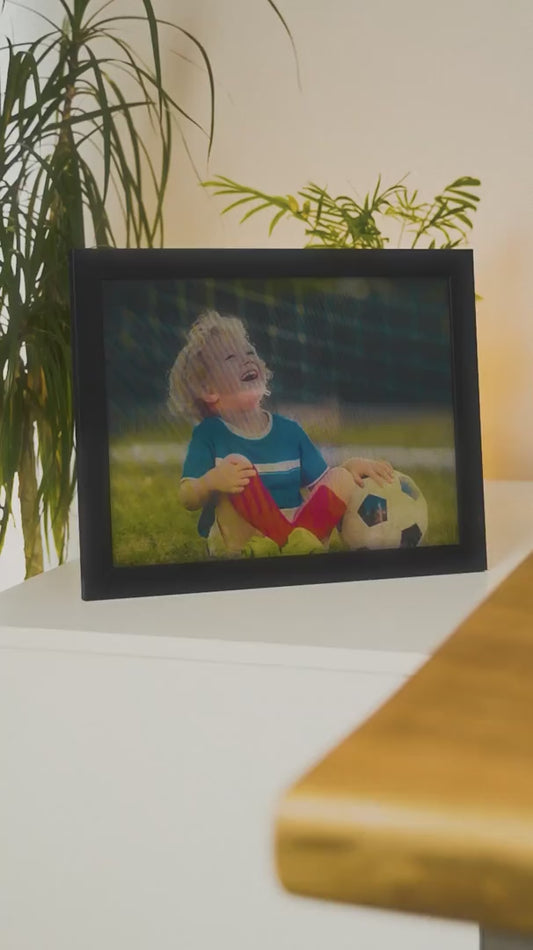 Personalized Lenticular Print Frame – Custom Two Photo Gift